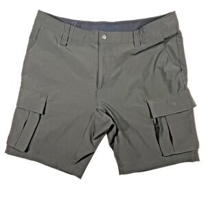 BYLT Kinetic Cargo Shorts Men's 38 Black Stretch Comfort Preppy 10" Inseam